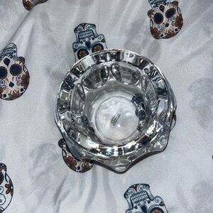 dansk intl design glass votive tealight candle holder objet d'art denmark scandi